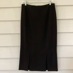 Black midi skirt